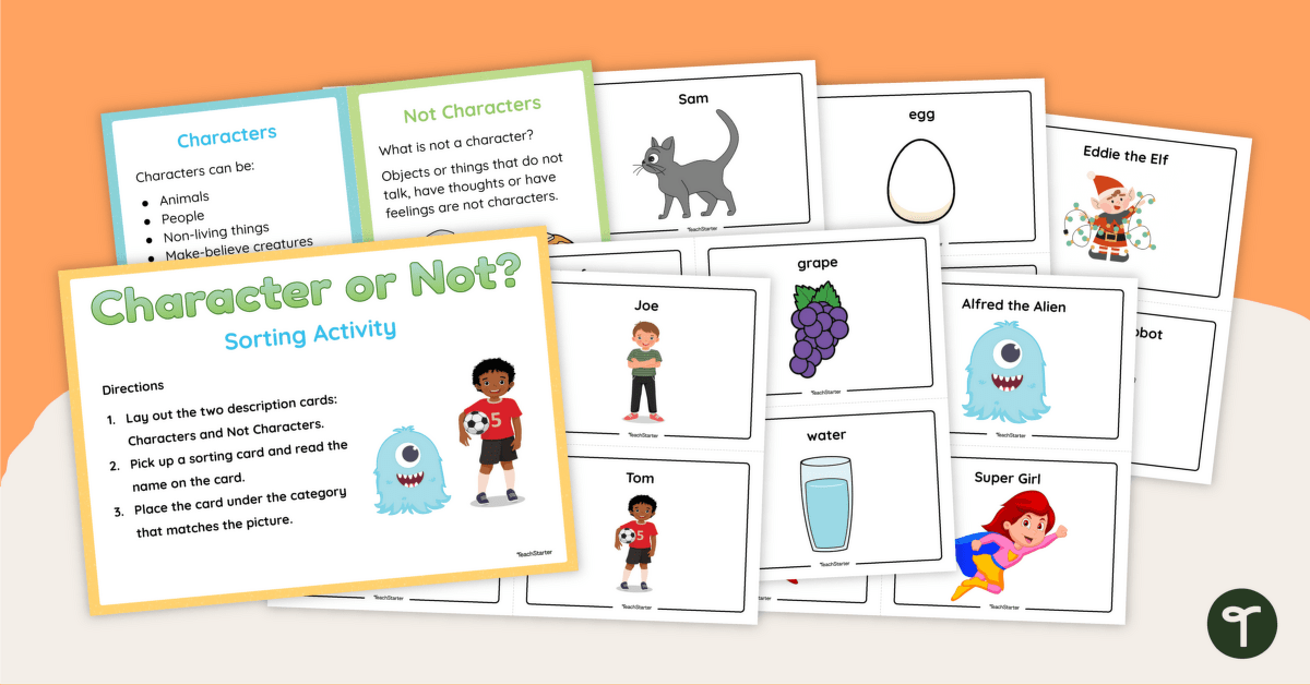 Character or Not? - Sorting Activity teaching resource