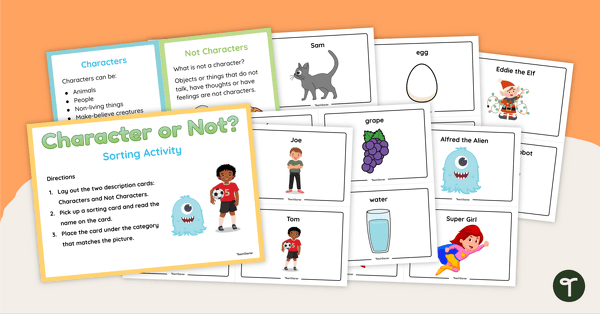 Go to Character or Not? - Sorting Activity teaching resource