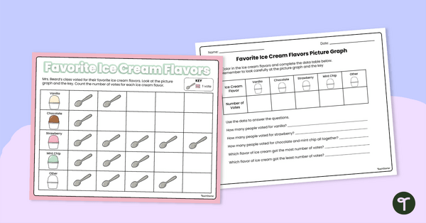 Go to Picture Graphs - Worksheet teaching resource