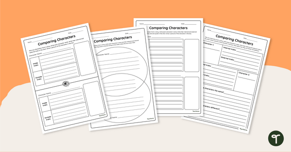 Go to Comparing Characters - Graphic Organizers teaching resource
