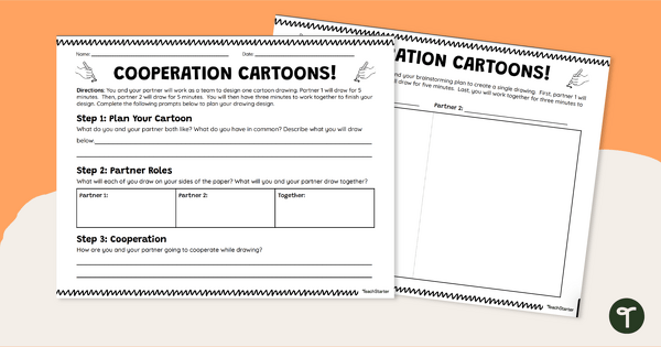 Go to Cooperation Cartoons - Social Skills Activity teaching resource