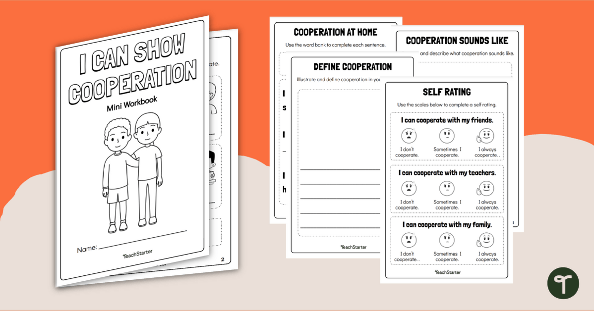 I Can Show Cooperation Mini Workbook teaching resource