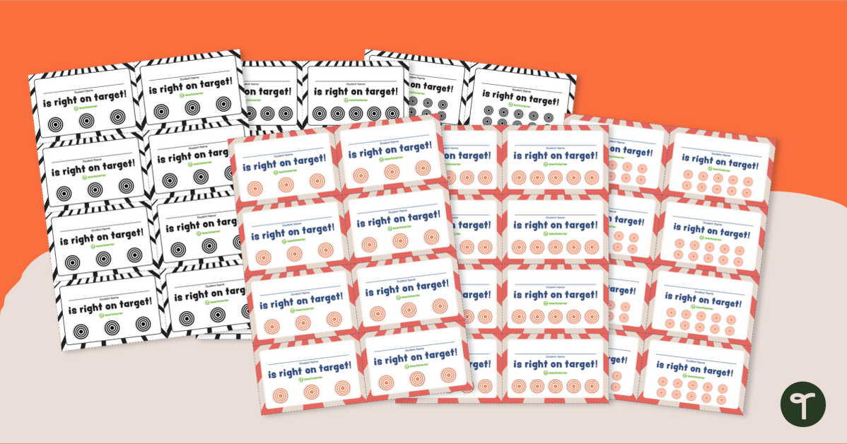 DIY Editable Reward Punch Cards, Templates, Add a School Logo or