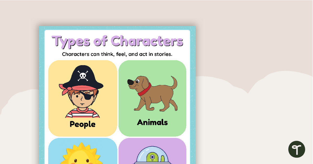 Types of Characters - Poster teaching resource