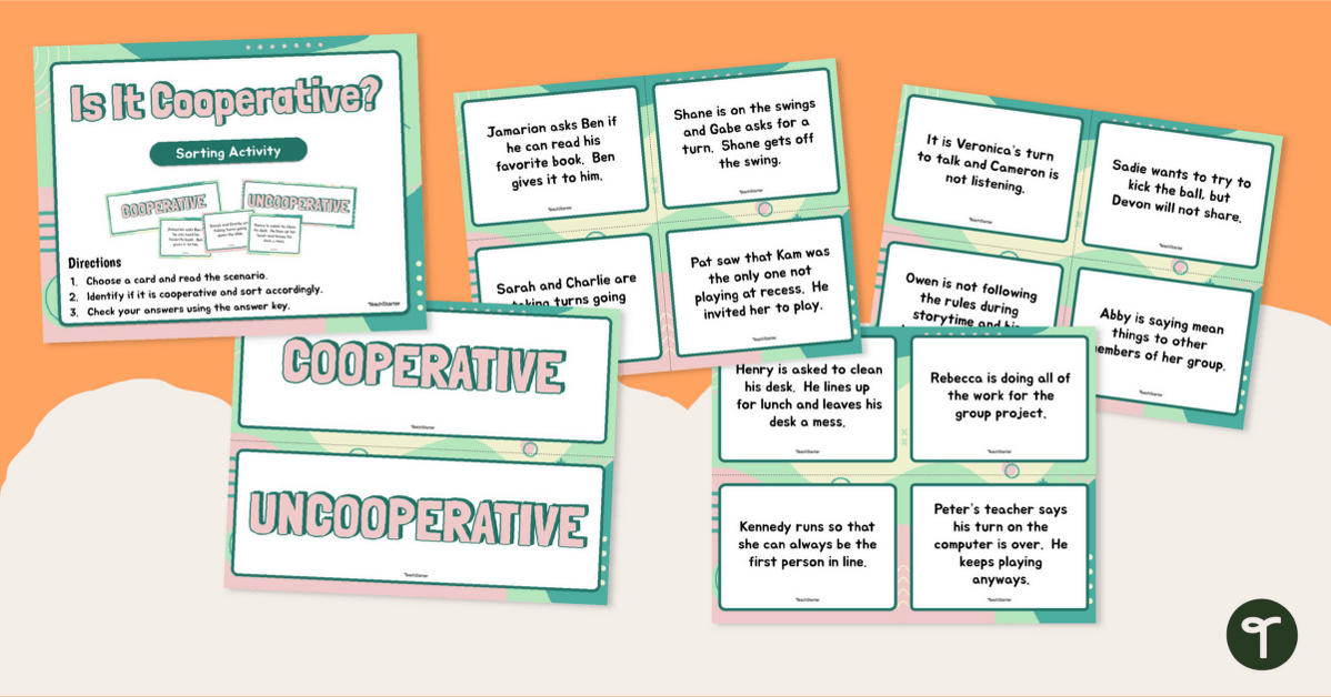 Is It Cooperative? Sorting Activity teaching resource