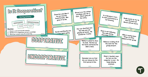 Go to Is It Cooperative? Sorting Activity teaching resource
