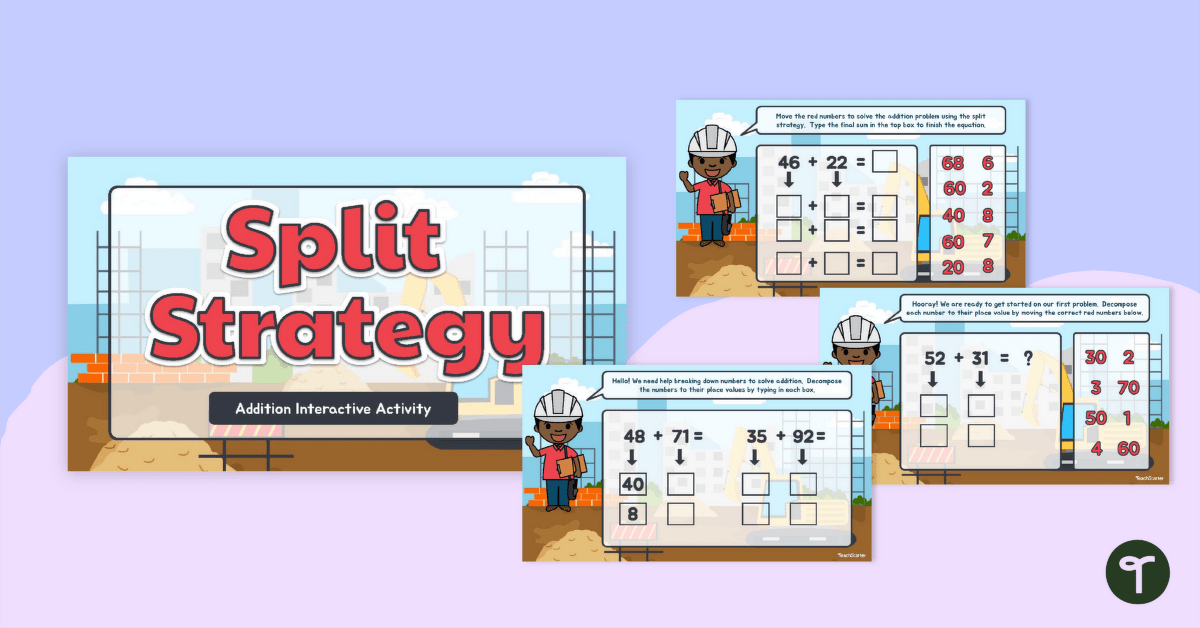 Split Strategy Interactive Activity teaching resource