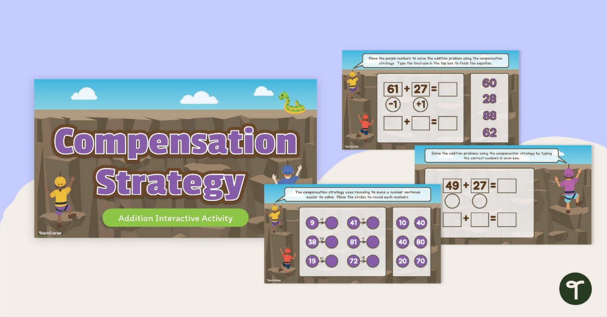 Compensation Strategy Addition Interactive Activity teaching resource