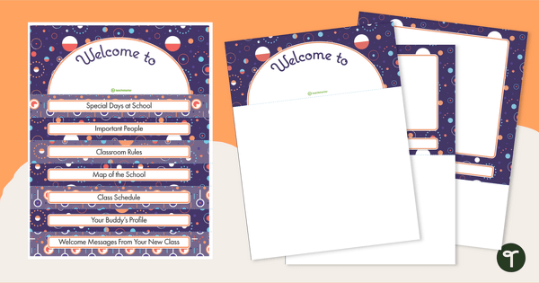 Go to Back-to-School - New Student Flip Book Template teaching resource