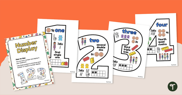 Go to Number Anchor Charts - Math teaching resource