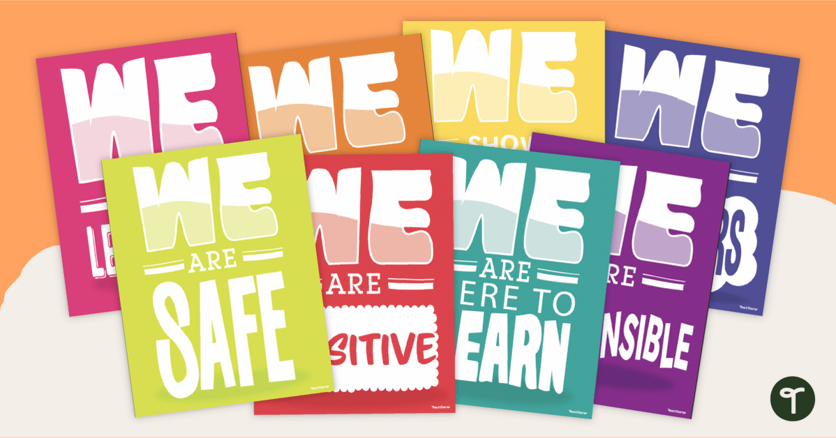 We Are... Class Rules Posters teaching resource