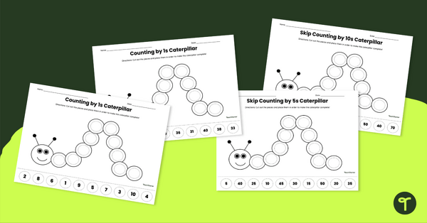 Go to Skip Counting Worksheets - Dot Day Activities teaching resource