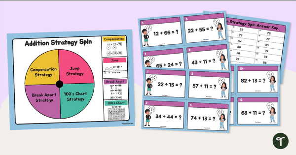 Go to Addition Strategy Spin Game teaching resource