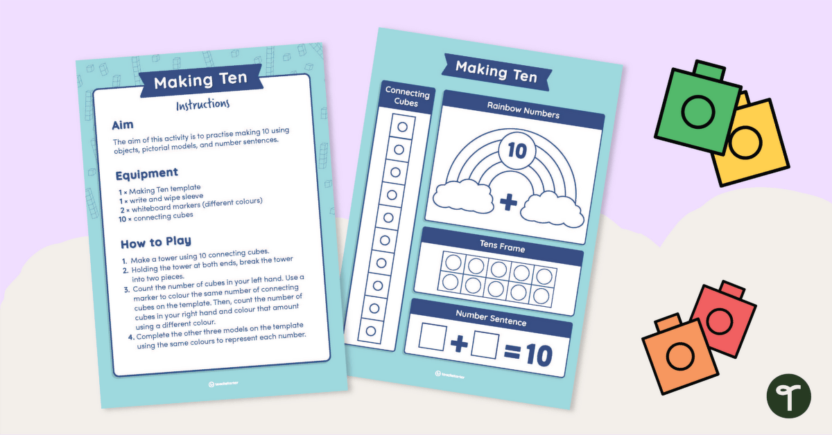 Making Ten Activity Mat teaching resource