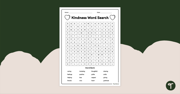 Go to Kindness Word Search teaching resource