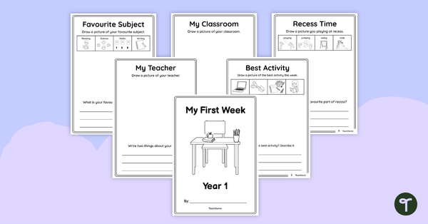 Go to My First Week of Year 1 Mini Book teaching resource