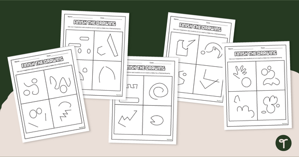 Go to Finish the Drawing - Worksheets teaching resource