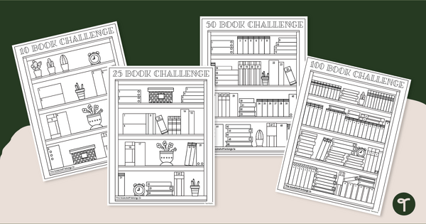 Go to Reading Challenge: 10-100 Book Challenge Reading Logs teaching resource