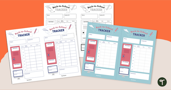 Go to Back-to-School Information Tracker teaching resource