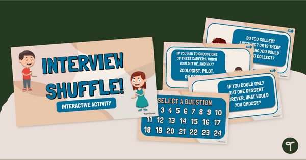 Image of Interview Shuffle — Classroom Community Building Interactive Slides