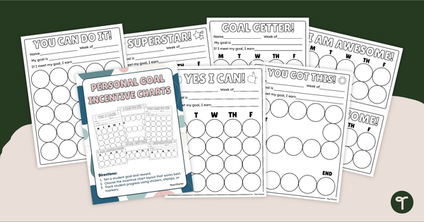 Go to Personal Goal Reward Chart for Kids teaching resource