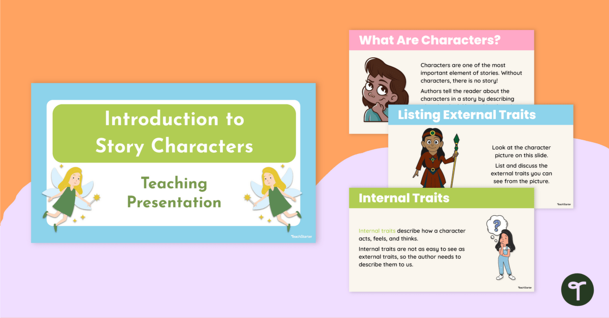 Introduction to Story Characters Teaching Slides teaching resource