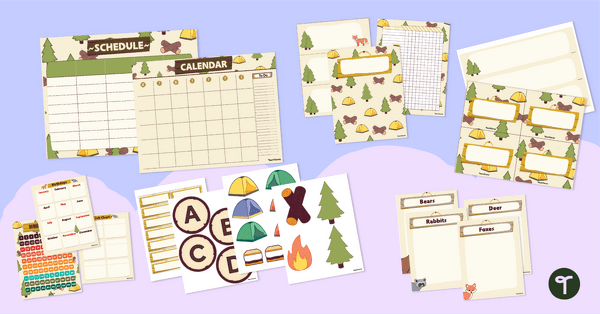 Go to Camping Classroom Theme Bundle resource pack