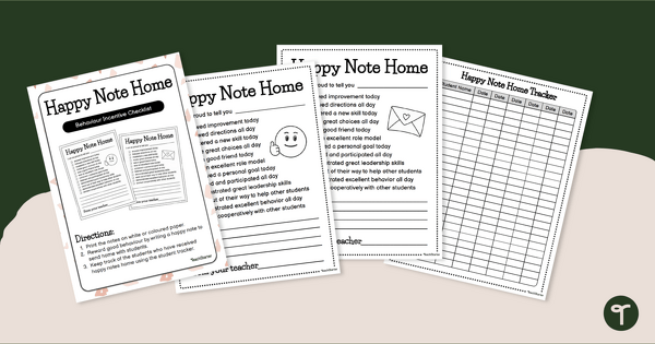 Go to Happy Note Home teaching resource
