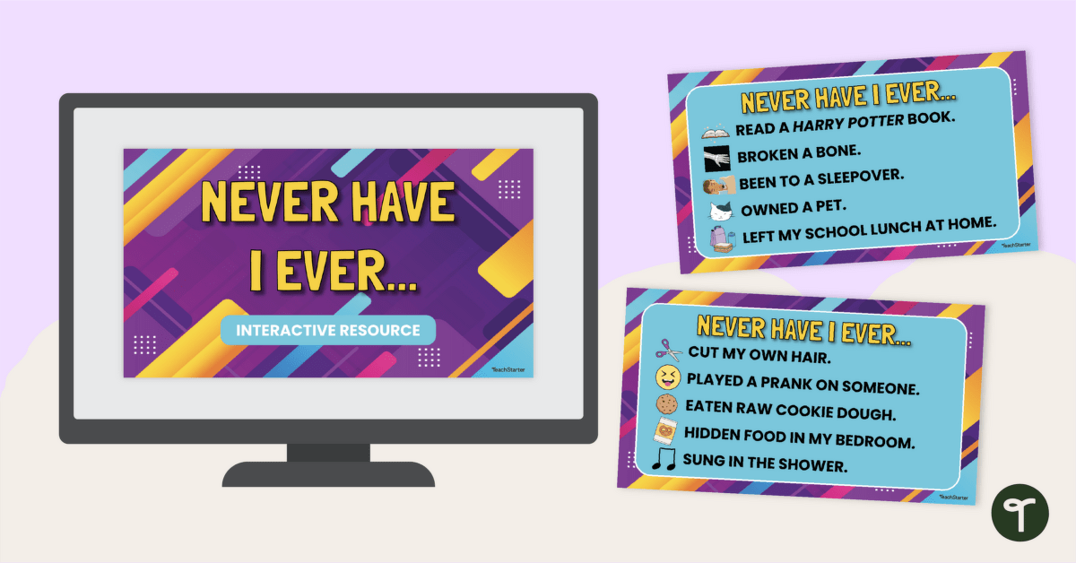 Never Have I Ever... Getting to Know You Interactive Game teaching resource