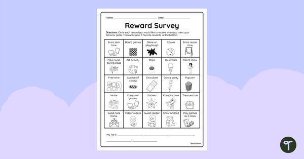 Go to Interest Inventory for Students – Reward Survey teaching resource