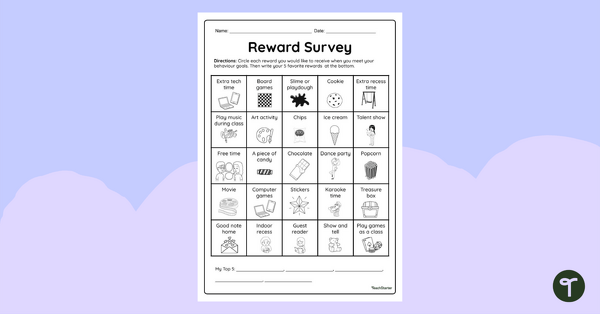 Go to Interest Inventory for Students – Reward Survey teaching resource