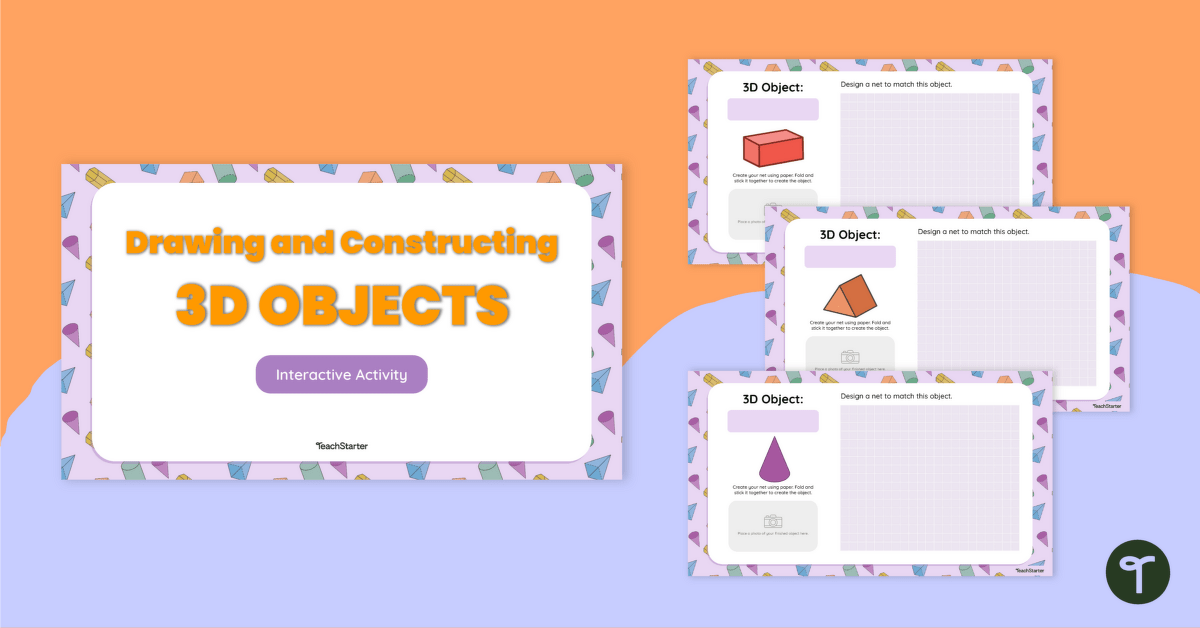 Drawing and Constructing 3D Objects – Interactive Activity teaching resource