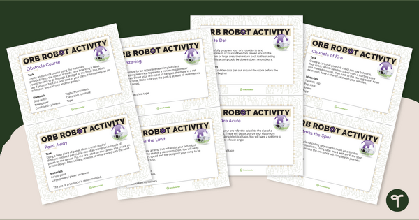 Orb Robot Task Cards teaching resource