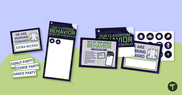 Go to Out of this World Behavior - Class Reward teaching resource