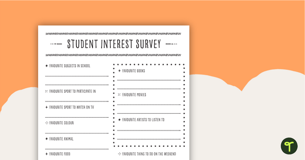 Go to Student Interest Survey - Upper Years teaching resource