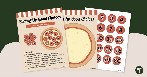 Go to Slicing Up Good Choices! Class Reward Tracker teaching resource