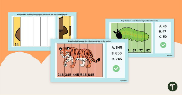 Go to Skip Counting Puzzles Interactive Activity teaching resource