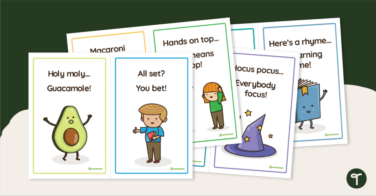 Call and Response – Attention-Grabbing Phrase Cards teaching resource