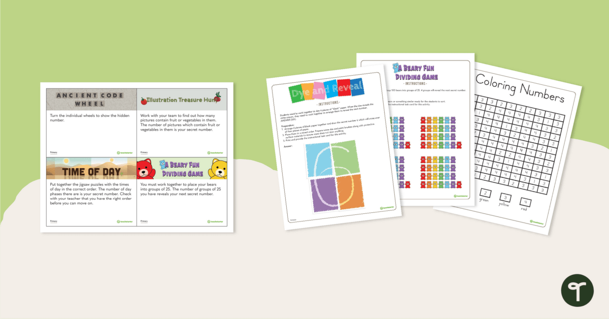 Let's Cooperate Code Cracker – Key Stage 1 teaching resource