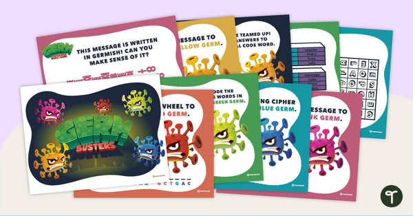 Go to Germ Busters – Code Cracking Game teaching resource
