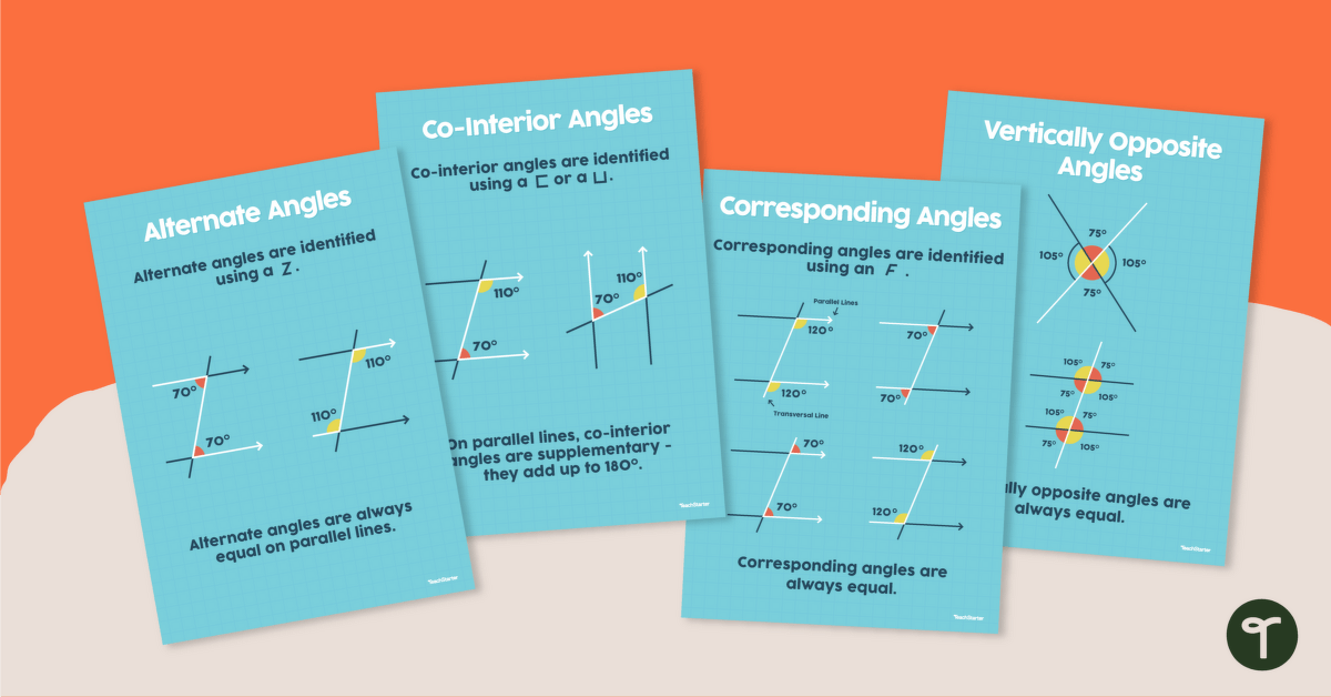 Advanced Angles Poster Pack teaching resource