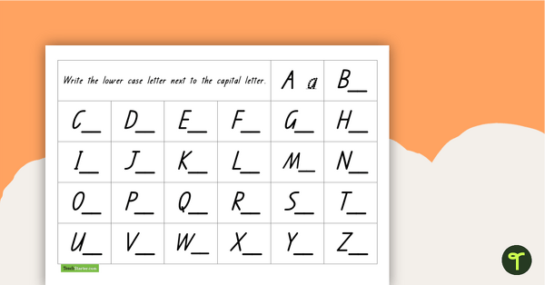 Go to Writing Lower Case Letters teaching resource