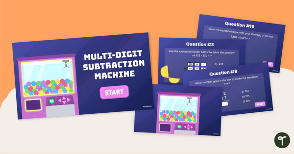 Go to Multi-Digit Subtraction - Interactive Claw Machine teaching resource