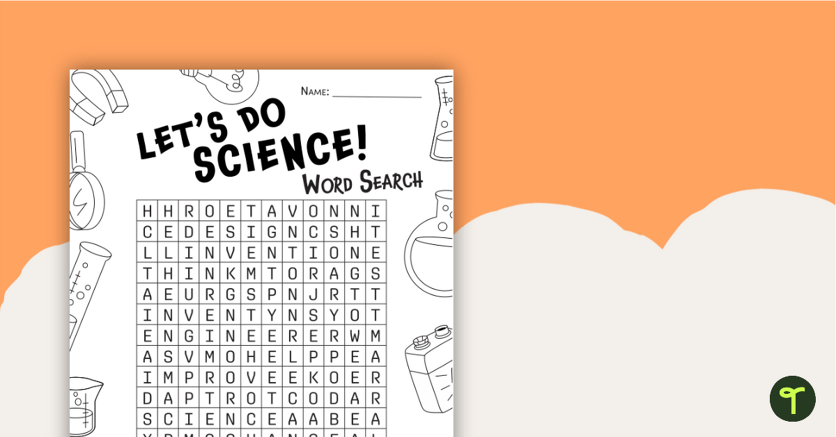 Innovate and Invent! Science Word Search teaching resource