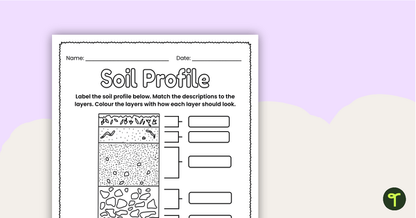 Go to Label a Soil Profile – Worksheet teaching resource
