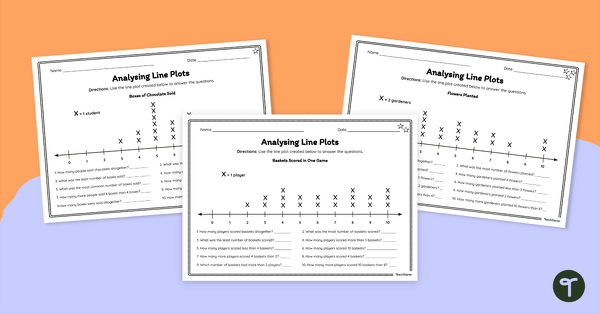 Image of Analysing Line Plots – Differentiated Worksheets