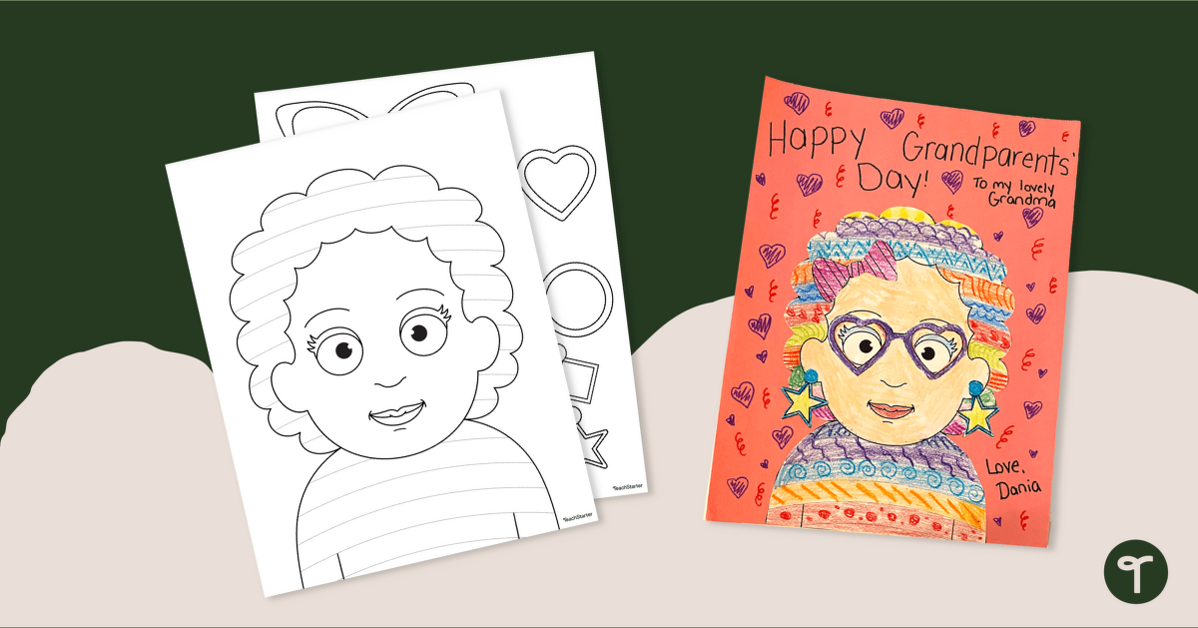 Funky Grandma - Grandparents' Day Craft teaching resource