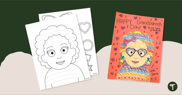 Go to Funky Grandma - Grandparents' Day Craft teaching resource