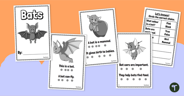 Go to All About Bats Mini Book teaching resource