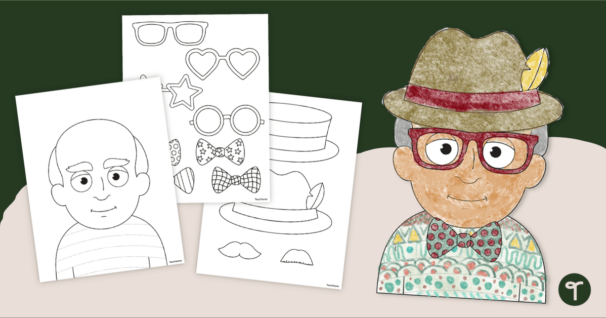 Funky Grandpa - Grandparents' Day Craft teaching resource